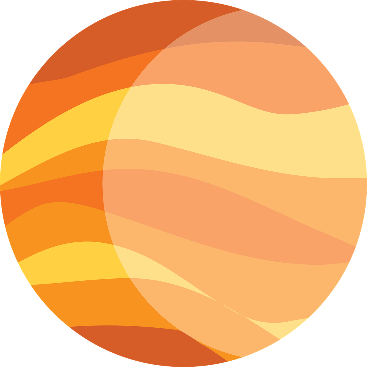 jupiter, orange, planet