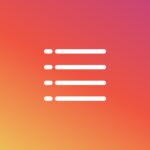 list, icon, instagram