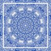 blue, mandala, kaleidoscope