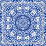 blue, mandala, kaleidoscope