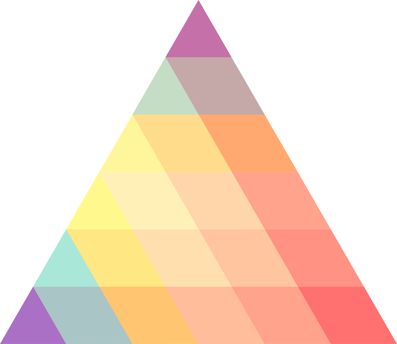 triangle, ornament, the colors