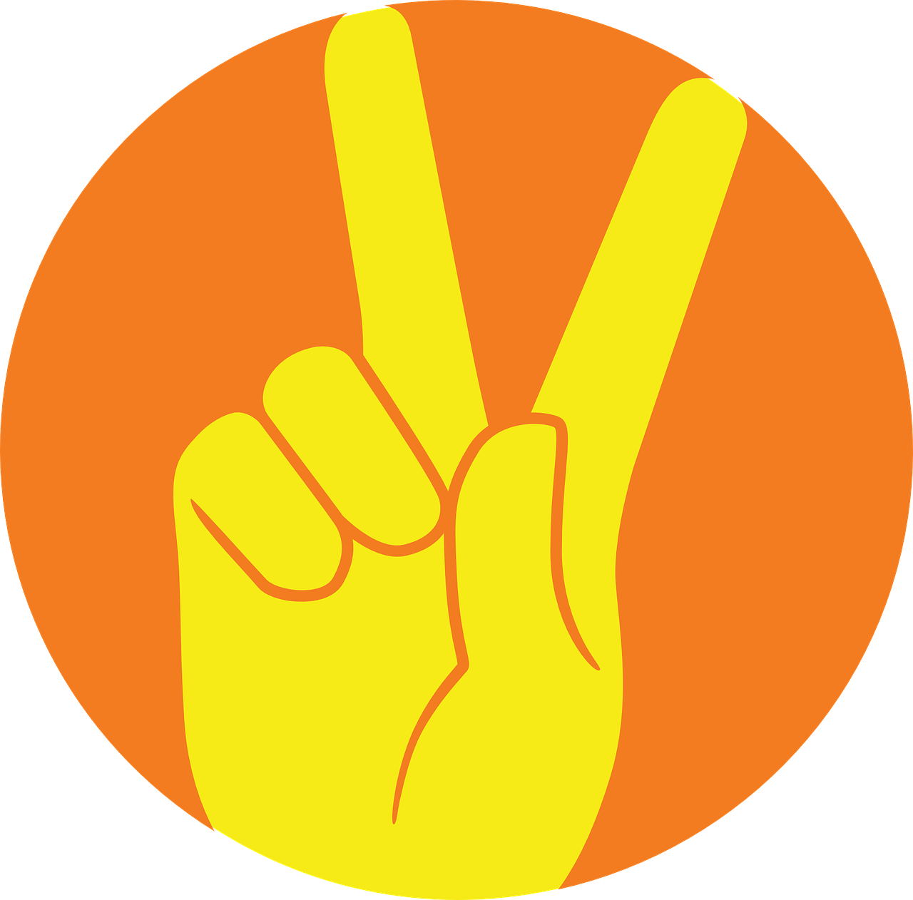 sign, symbol, hand