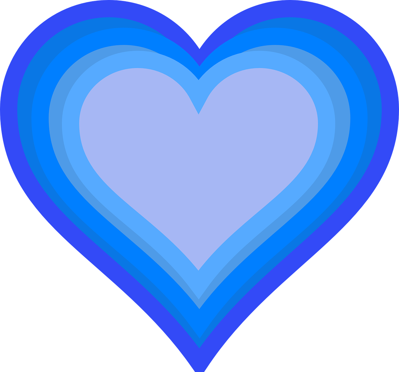 heart, blue, love