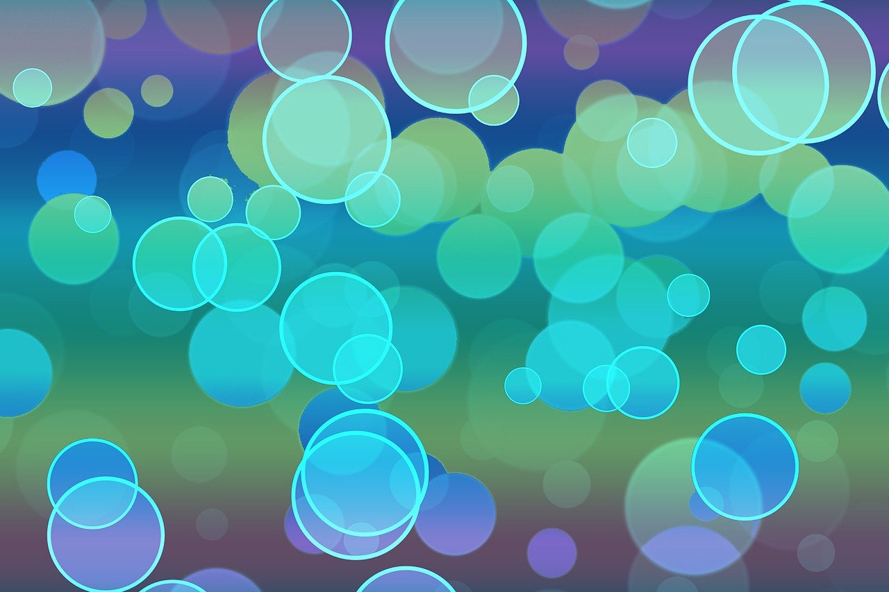 bubbles, rainbow, colorful