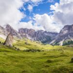 mountains, summit, meadow