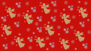 christmas background, red, the angels