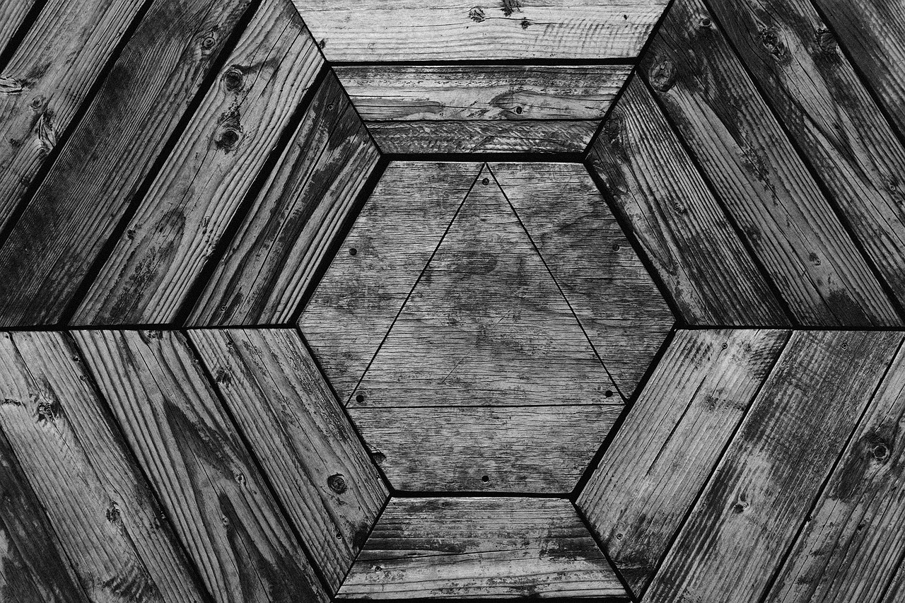 wood, texture, hexagon