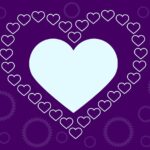 heart, purple, background