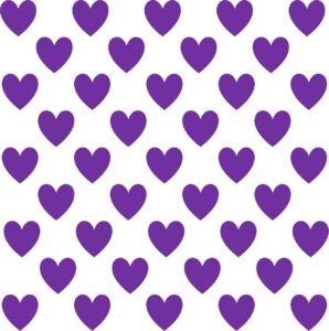 purple, heart, love