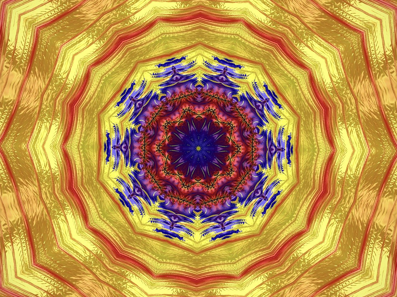 fractal, mandala, kaleidoscope