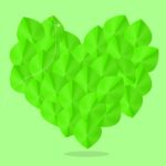 heart, romantic, green heart