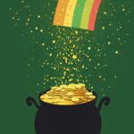 ai generated, pot of gold, rainbow