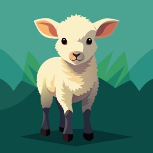 ai generated, sheep, lamb