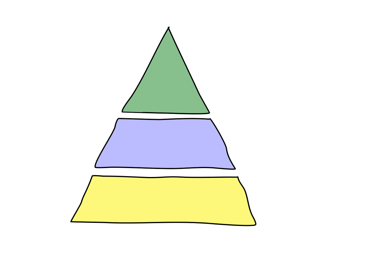 triangle, hierarchy, structure