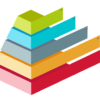 colorful pyramid 3d, infographic chart, infographic