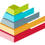 colorful pyramid 3d, infographic chart, infographic