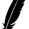 feather, silhouette, sticker