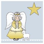 christmas card, christmas, angel