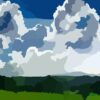 landscape, clouds, sky