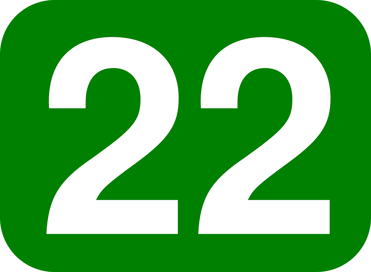 green, white, 22