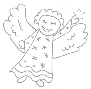 angel, smile, star