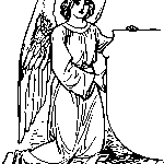 angel, line art, god