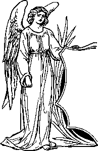 angel, line art, god