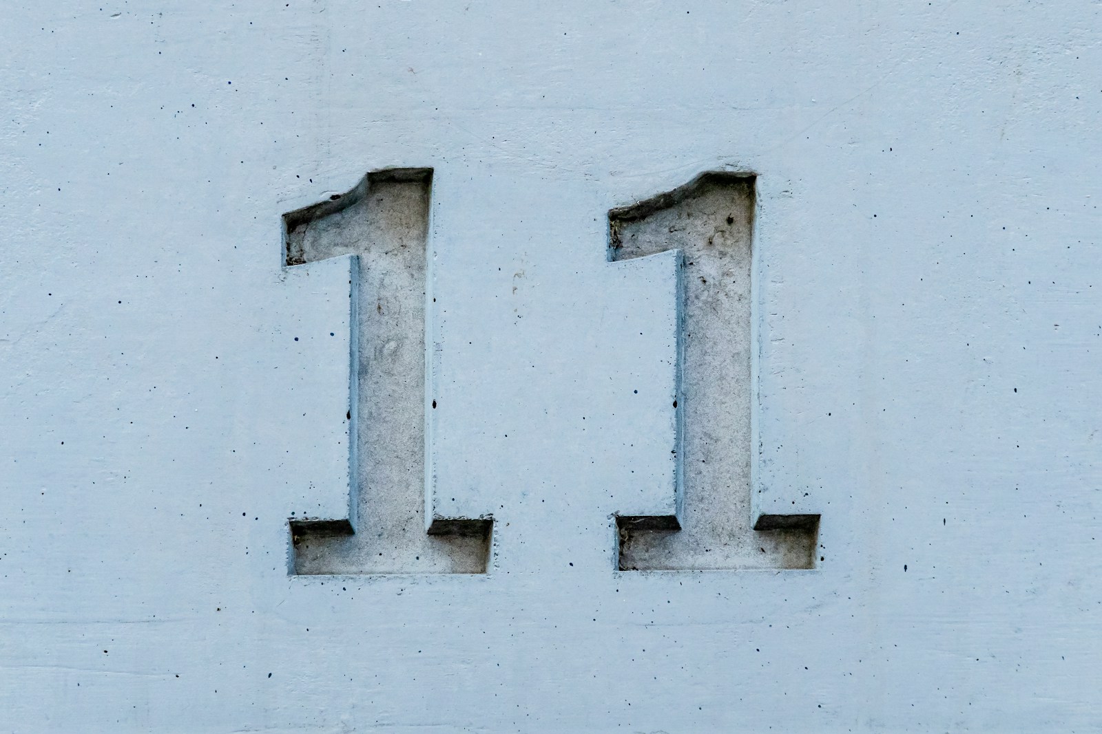 a number one on the side of a building