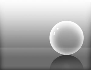 white, orb, background