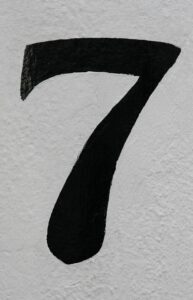 number, 7, abstract