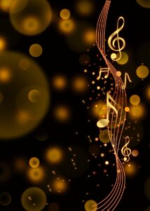 music, bokeh, background