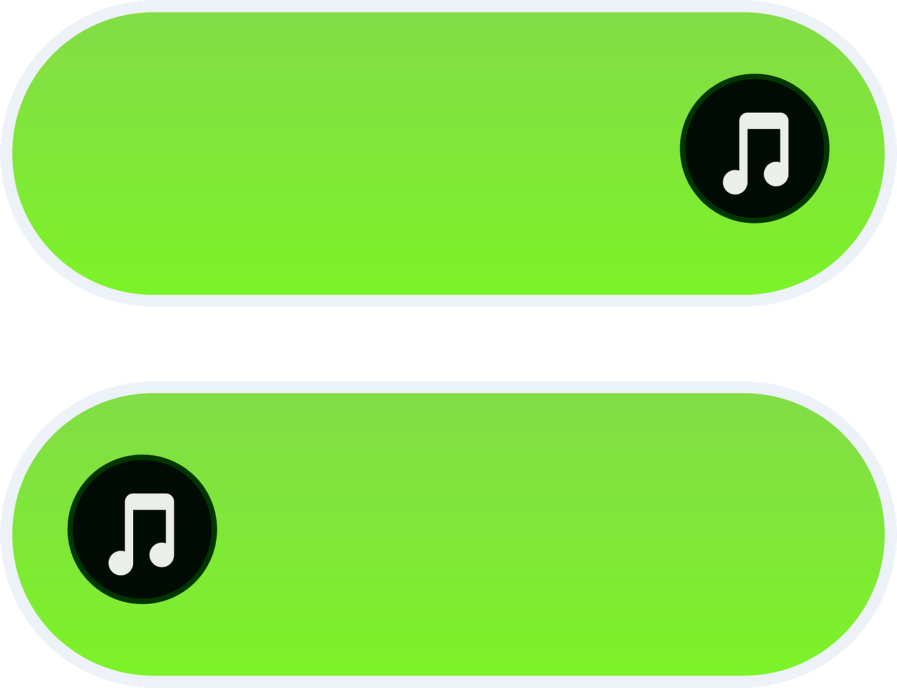 music, button, rectangle