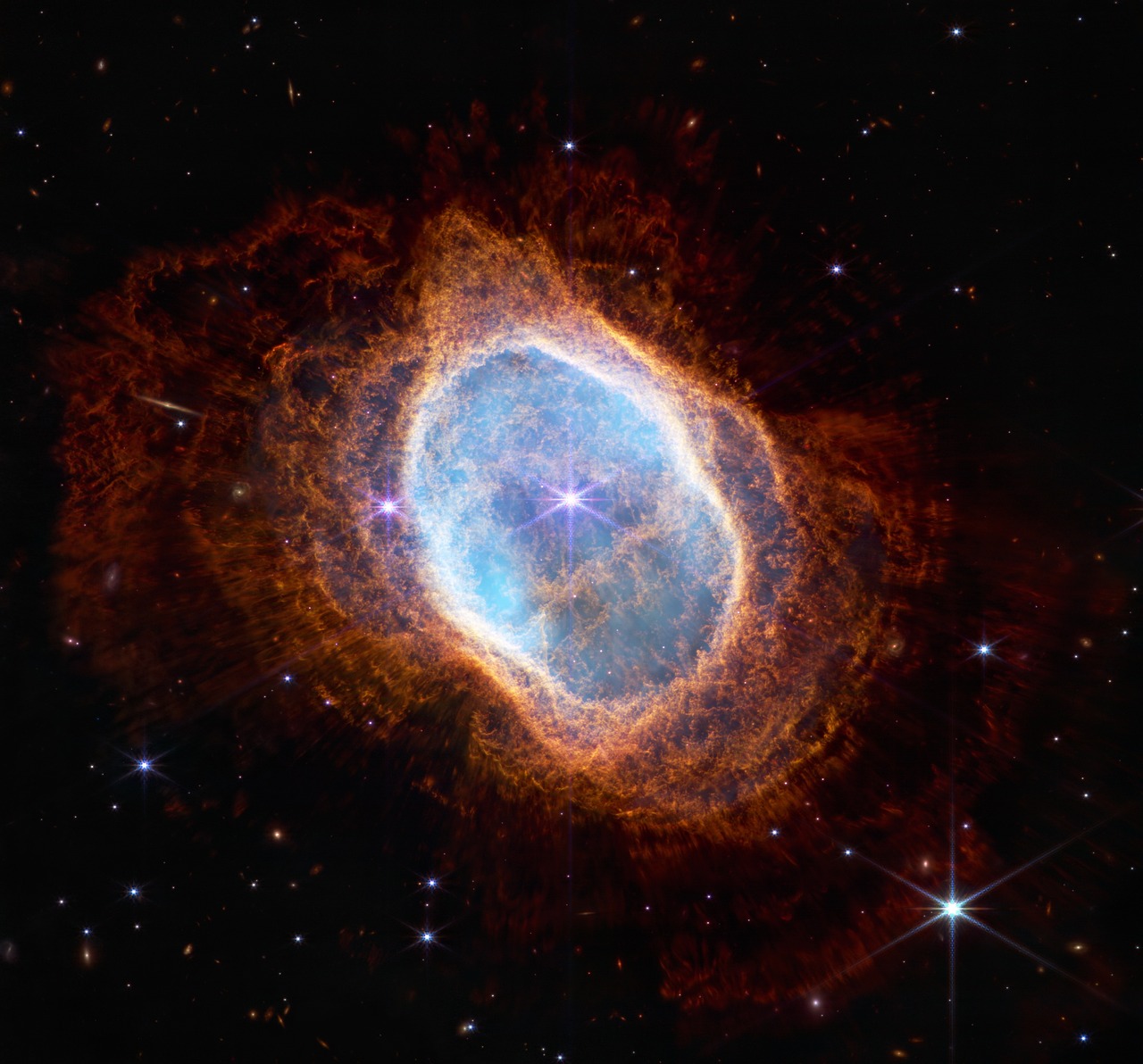 eight-burst nebula, ngc 3132, southern ring nebula