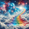 ai generated, rainbow, clouds