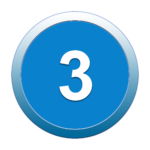 button, 3, three